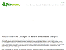 Tablet Screenshot of cycleenergy.com